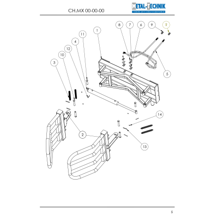 Katalog części zamiennych - Chwytak do bel MAX